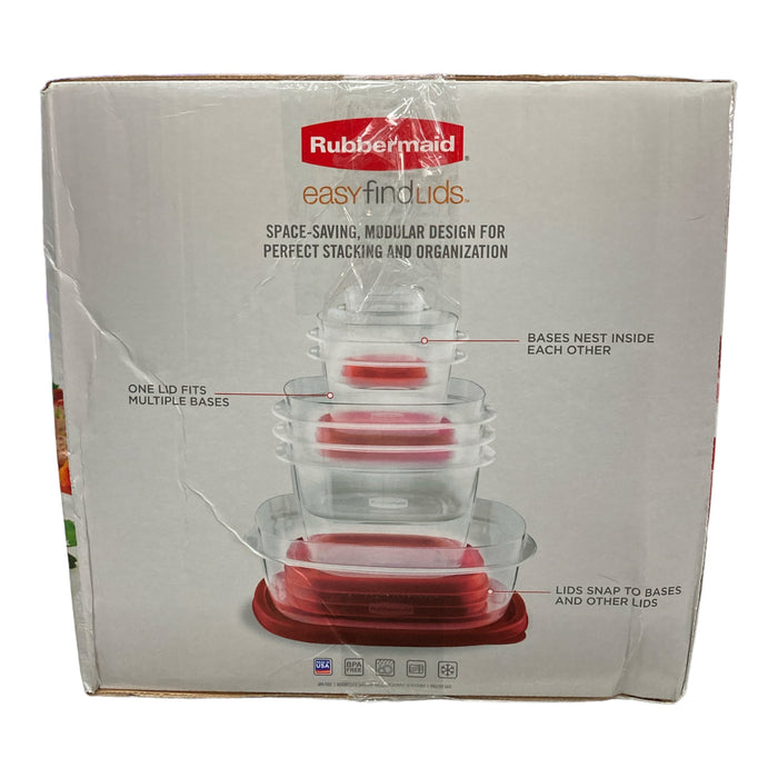 Rubbermaid 50-Piece EasyFindLids Vented Food Storage Set