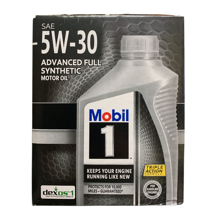 Mobil 1 SAE 5W-30 Triple Action Formula Motor Oil, 6 pack of 1 Quart Bottles