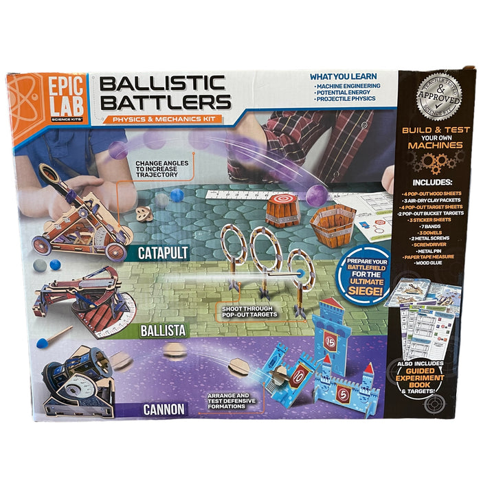 Epic Lab Ballistic Battlers STEM Physics and Mechanics Kit