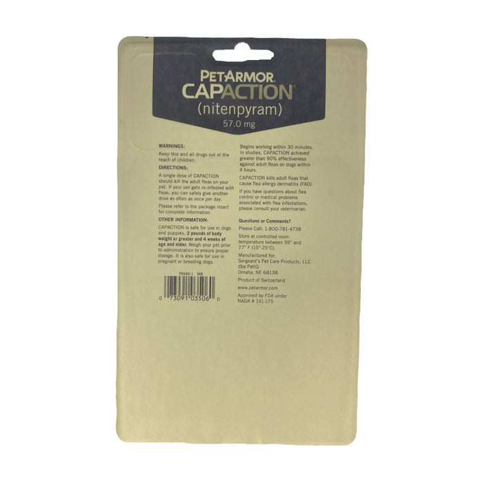 PetArmor CapAction Flea Tabs for Dogs 25+ lbs. (12 ct.)