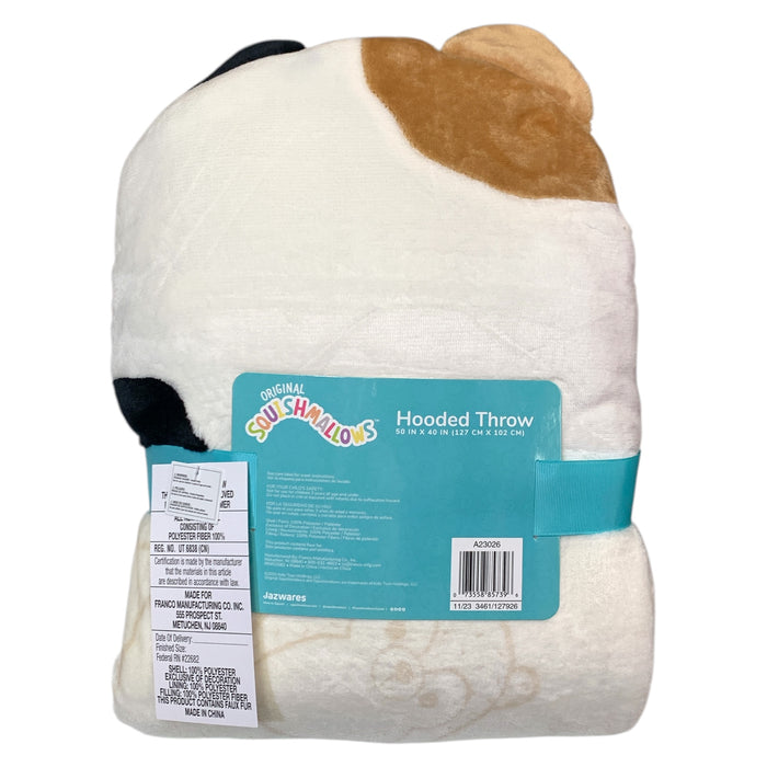 Squishmallows Super Soft Sherpa Hooded Throw with Hand Pockets