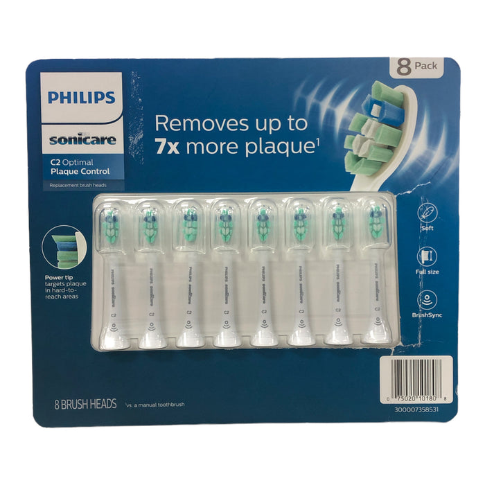 Philips Sonicare Optimal Plaque Control Replacement Brush Heads (8 Count)