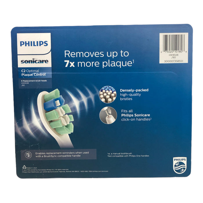 Philips Sonicare Optimal Plaque Control Replacement Brush Heads (8 Count)