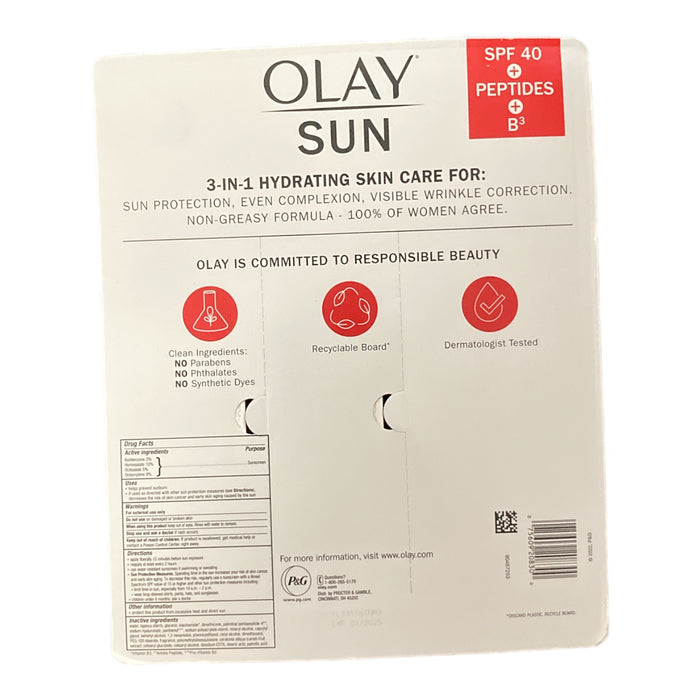 Olay Regenerist Whip Moist with SPF 40, 1.7 Fluid Ounce (Pack of 2)