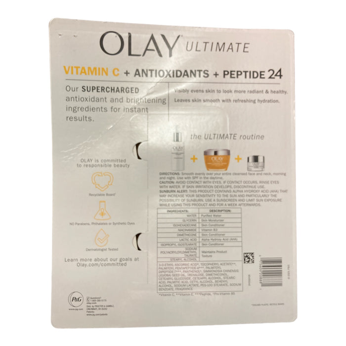 Olay Ultimate Vitamin C + Antioxidants + Peptide 24 Moisturizer 1.7 Oz (2 Pack)