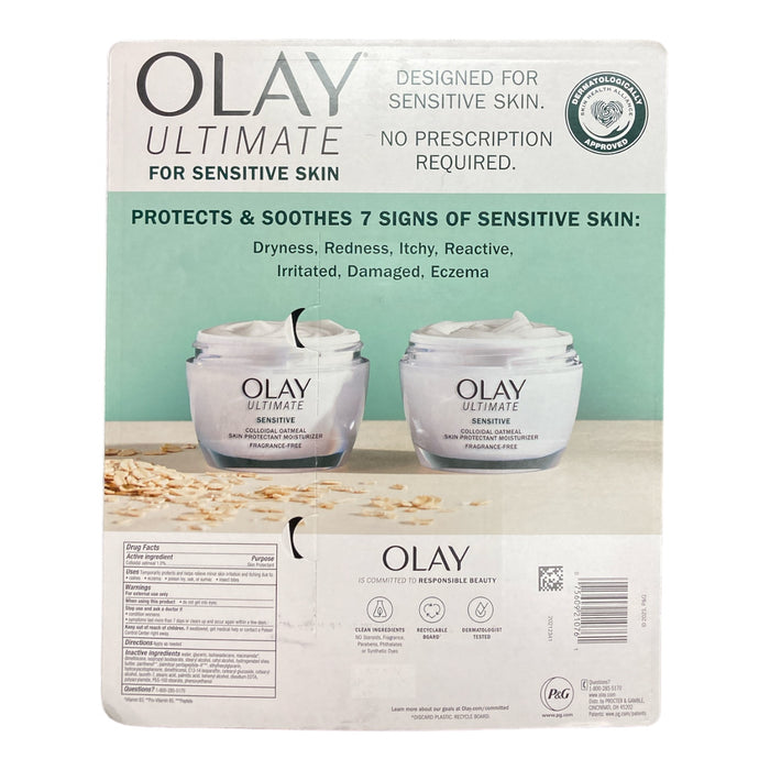 Olay Ultimate Soothing Face Moisturizer, Fragrance-Free, 1.7 Ounce (Pack of 2)