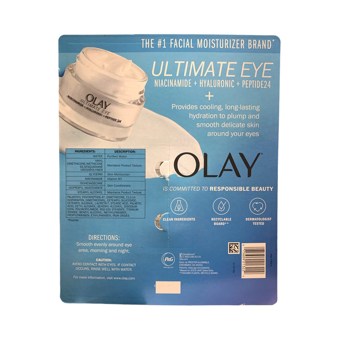 Olay Ultimate Eye Smoothing Hydrating Lightweight Eye Gel, .5fl. oz., 2-Pack