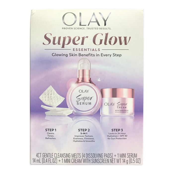 Olay Super Glow Essentials 3-Step System - Hydration, Fine Line & Spot Reduction