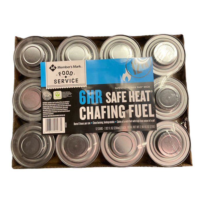 Member's Mark 6-Hour Safe Heat Chafing Fuel with PowerPad (12 ct.)