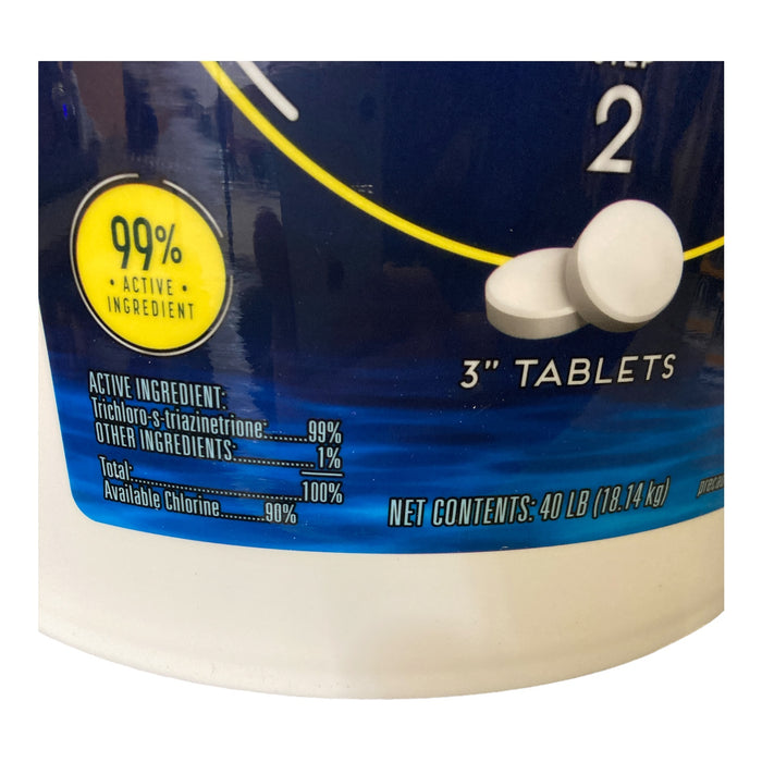 Members Mark Step 2 Controls Algae Chlorinating 3" Tablets, 40 Lbs
