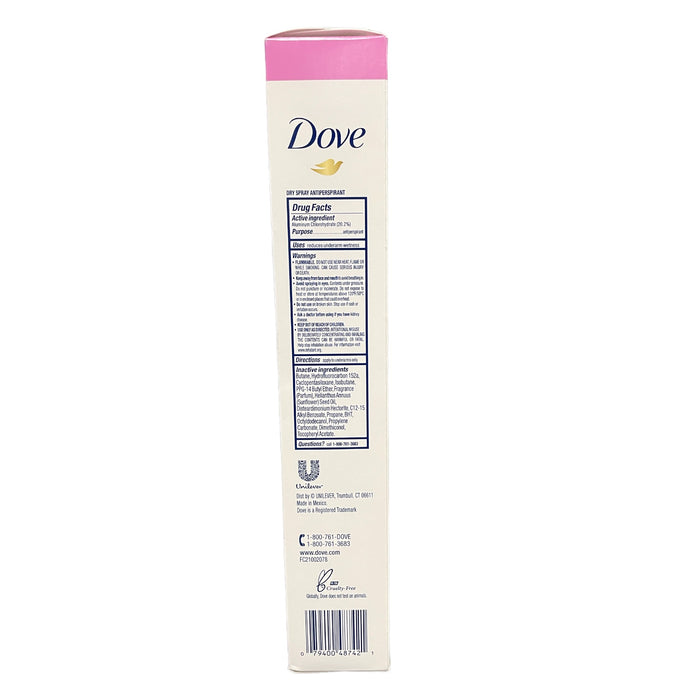 Dove Womens 4.8 oz Invisible Dry Spray Antiperspirant Deodorant, 3 Pack