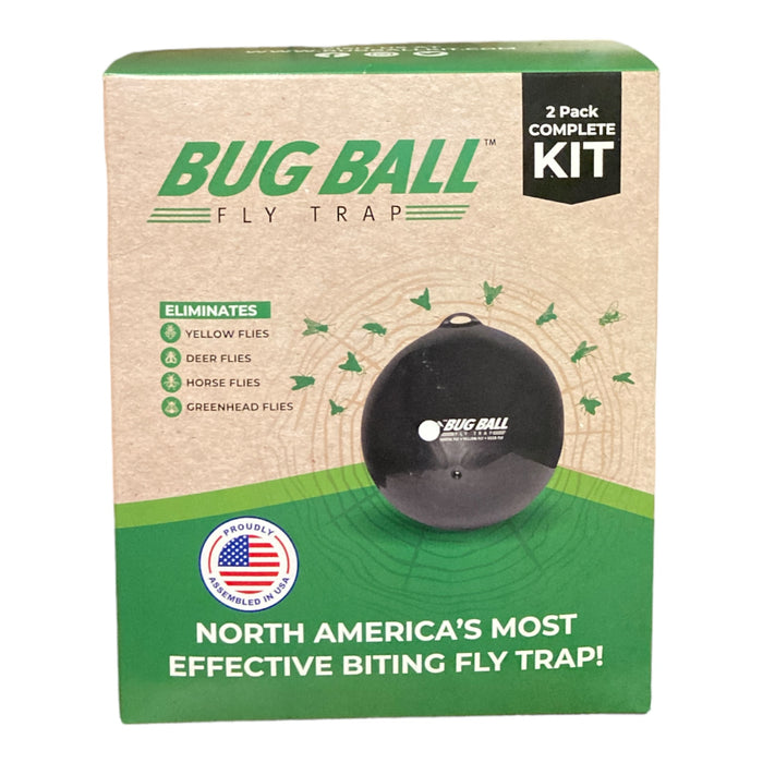 Bug Ball Starter Kit Biting Fly Trap, Eco Friendly (2 Pack Kit)