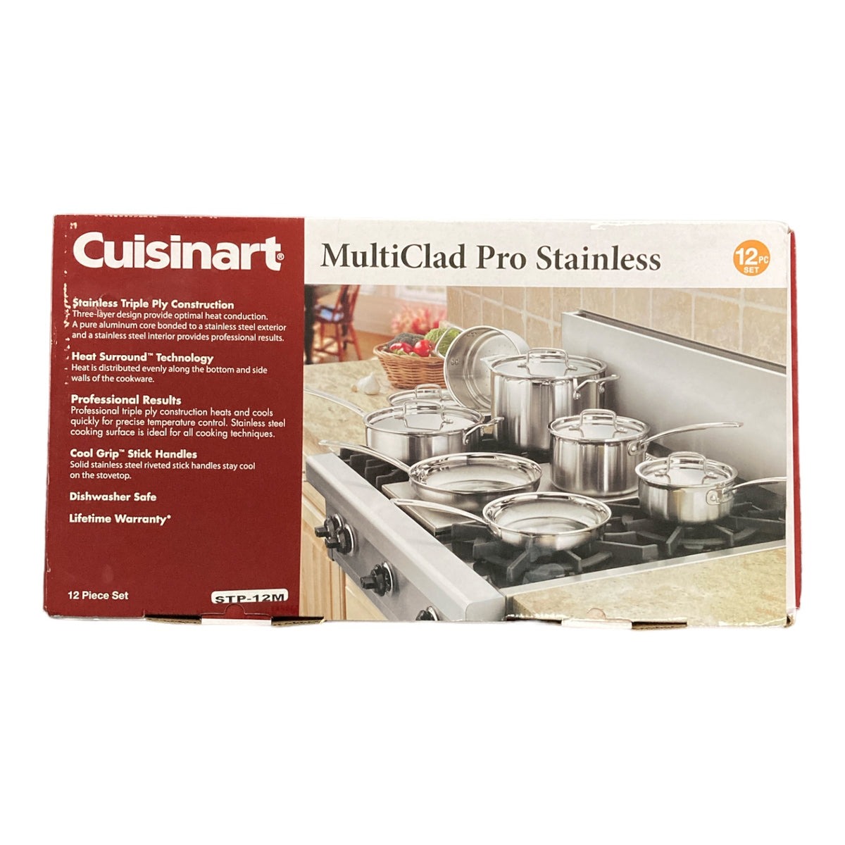 Cuisinart MultiClad Pro 12 Piece Stainless Steel Cookware Set ...