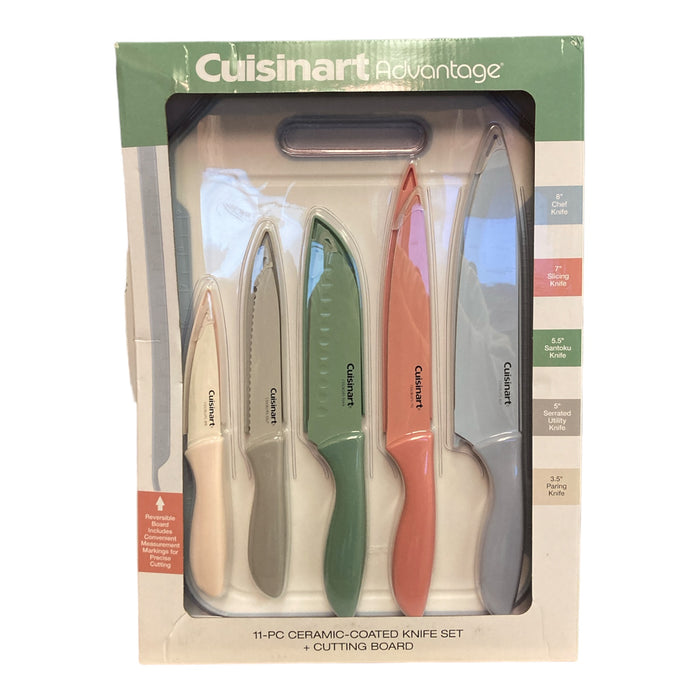 Cuisinart 11-Piece Cutlery Set and Cutting Board (Pastel)