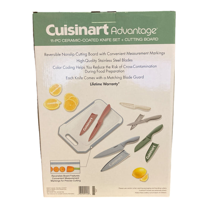 Cuisinart 11-Piece Cutlery Set and Cutting Board (Pastel)