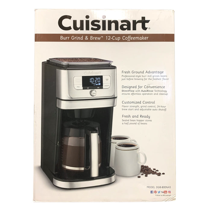 Cuisinart Burr Grind & Brew 12-Cup Automatic Programmable Coffeemaker