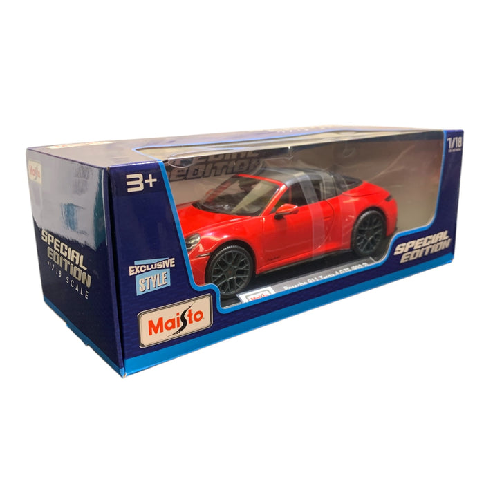 Maisto Special Edition 1/18 Scale Die Cast Metal Porche 911 Targa 4 GTS (992.2)