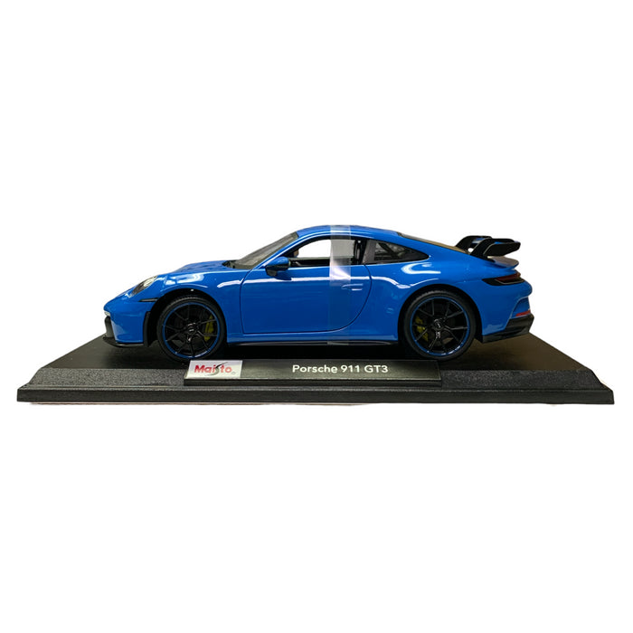 Maisto Special Edition 1/18 Scale Die Cast Metal Porche 911 GT3, Blue
