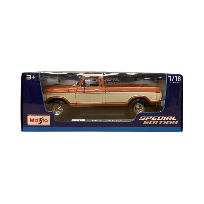 Maisto Special Edition 1/18 Scale Die Cast Metal 1979 Ford F150 Pick-up (Brown)