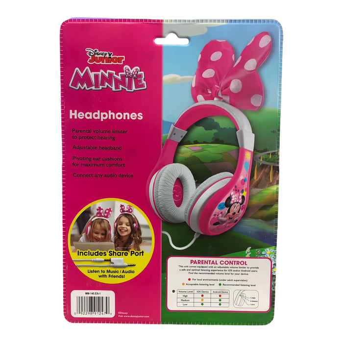 Disney Minnie Mouse Bow-tastic Kids Adjustable Headphones