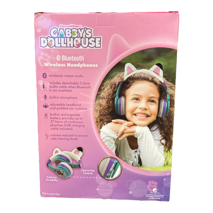 Gabby's Dollhouse Bluetooth Volume-Limited Headphones Built-In Microphone