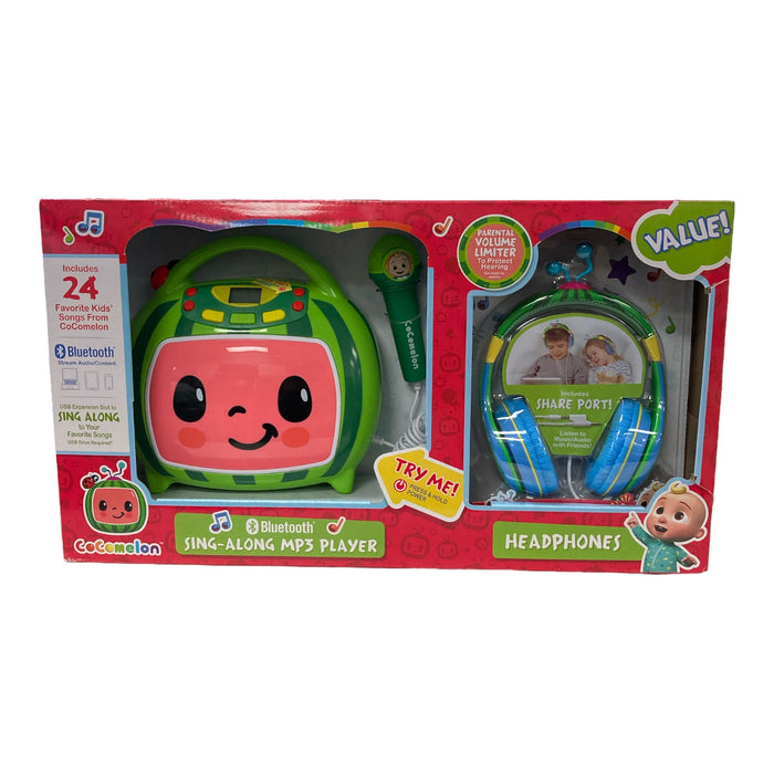 Cocomelon Sing-Along MP3 Player with Volume Limiting Kids Headphones