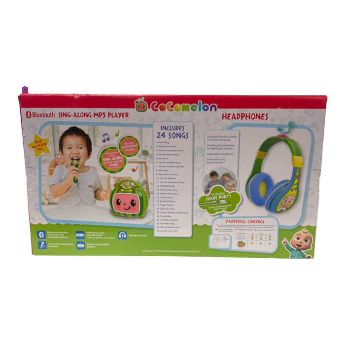 Cocomelon Sing-Along MP3 Player with Volume Limiting Kids Headphones