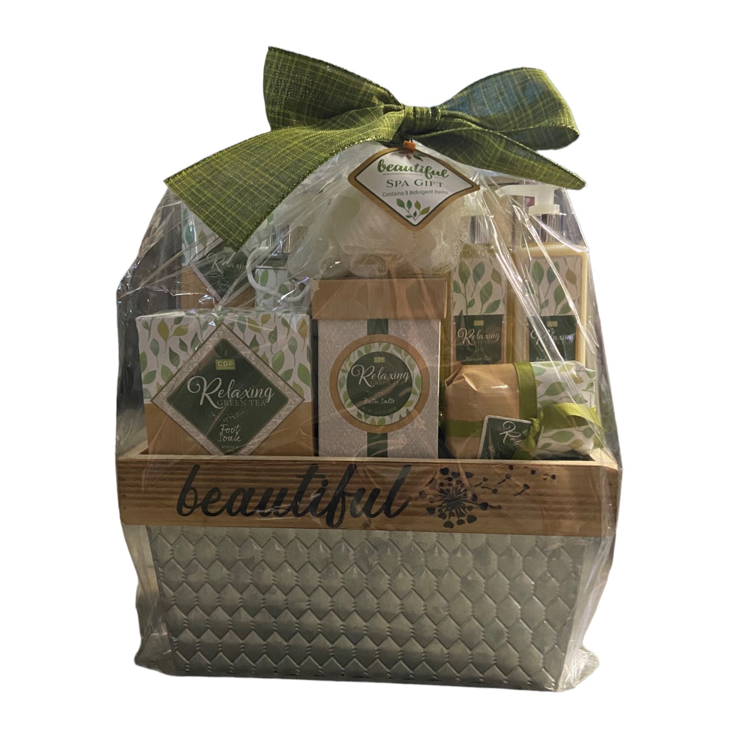 Cru De Provence Beautiful Green Tea Spa Gift Set with 9 Indulgent Items