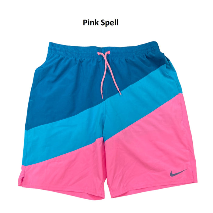 Nike Men's Swoosh Color Surge 4-Way Stretch Elastic Waist Volleyball Swim Short