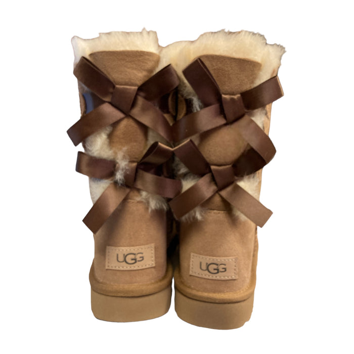UGG Women's Bailey Bow II Slip On Sheepskin Lining Mid-Calf Boot