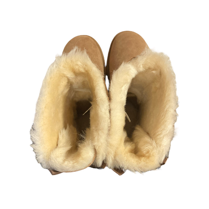 UGG Women's Bailey Bow II Slip On Sheepskin Lining Mid-Calf Boot