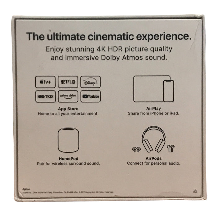 Lightly Used Apple TV 4K HDR Detail 32GB, MXGY2LL/A