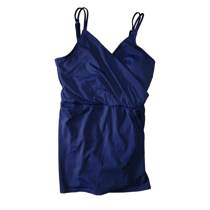 Land's End Women's Adjustable Strap Pull On Swim Dress