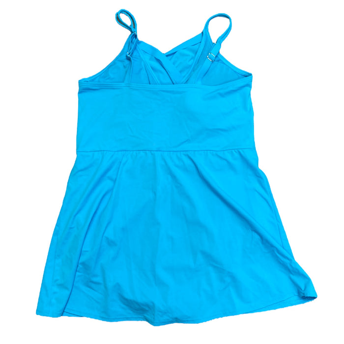 Land's End Women's Adjustable Strap Pull On Swim Dress