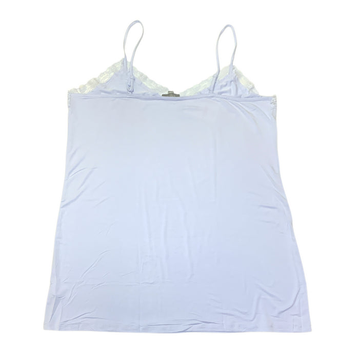 LOFT Women's Lace Neck Trim Soft Cozy Cami Sleep Dress