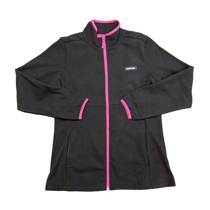 Land's End Women's Long Sleeve Full Zip Grid Fleece Jacket