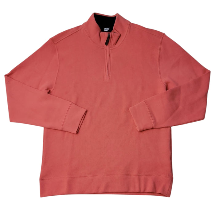 Lands' End Men's Bedford Rib Quarter Zip Long Sleeve Soft Cozy Pullover