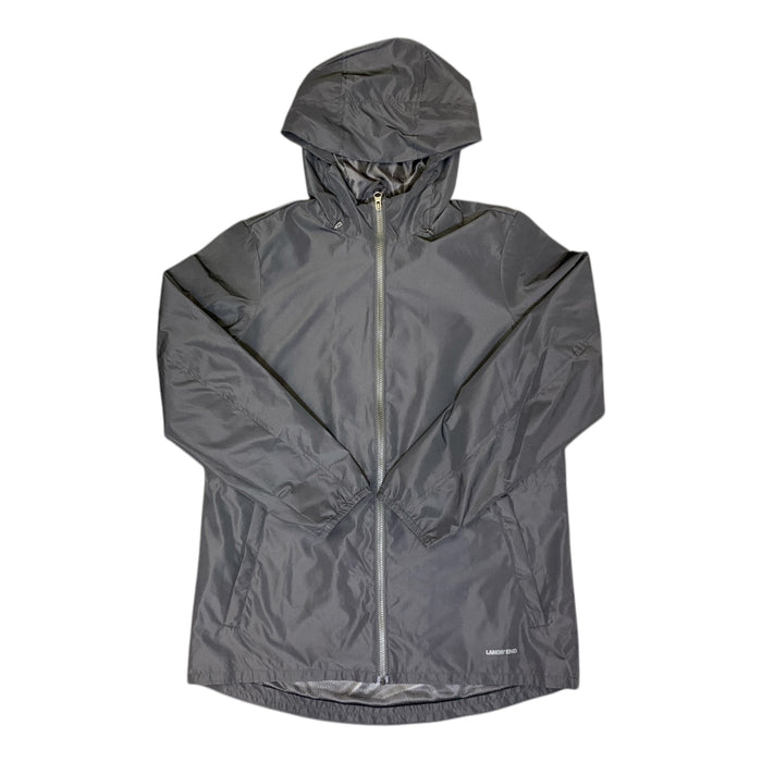Lands' End Womens Packable Rain Jacket with Compact Storage Bag