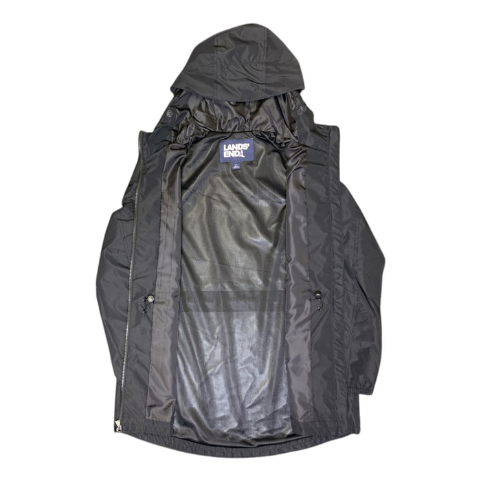 Lands' End Womens Packable Rain Jacket with Compact Storage Bag