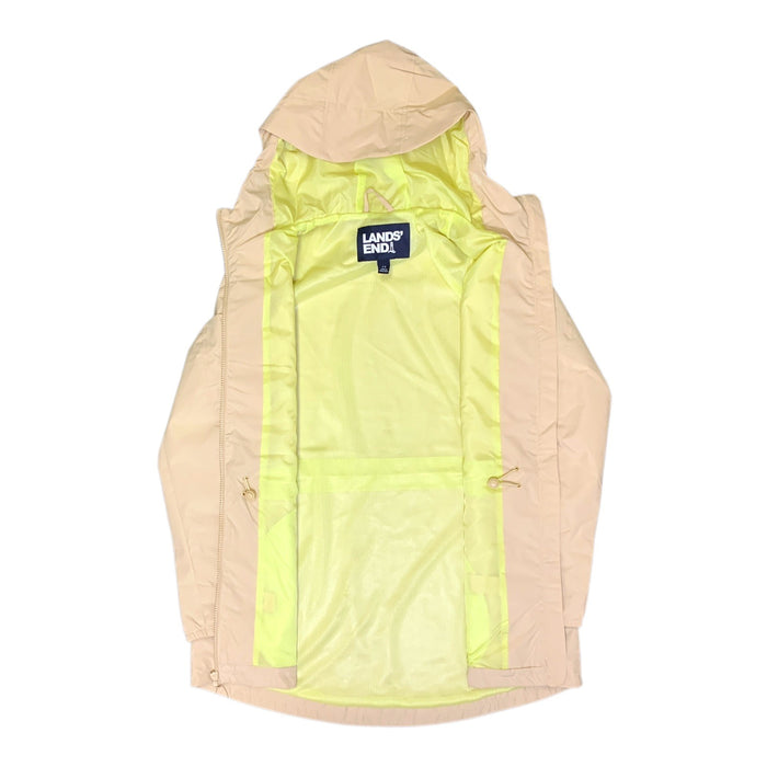 Lands' End Womens Packable Rain Jacket with Compact Storage Bag