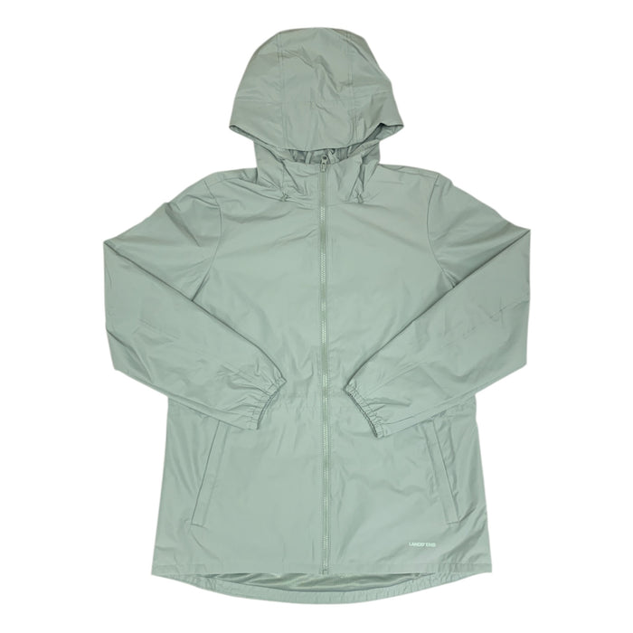 Lands' End Womens Packable Rain Jacket with Compact Storage Bag