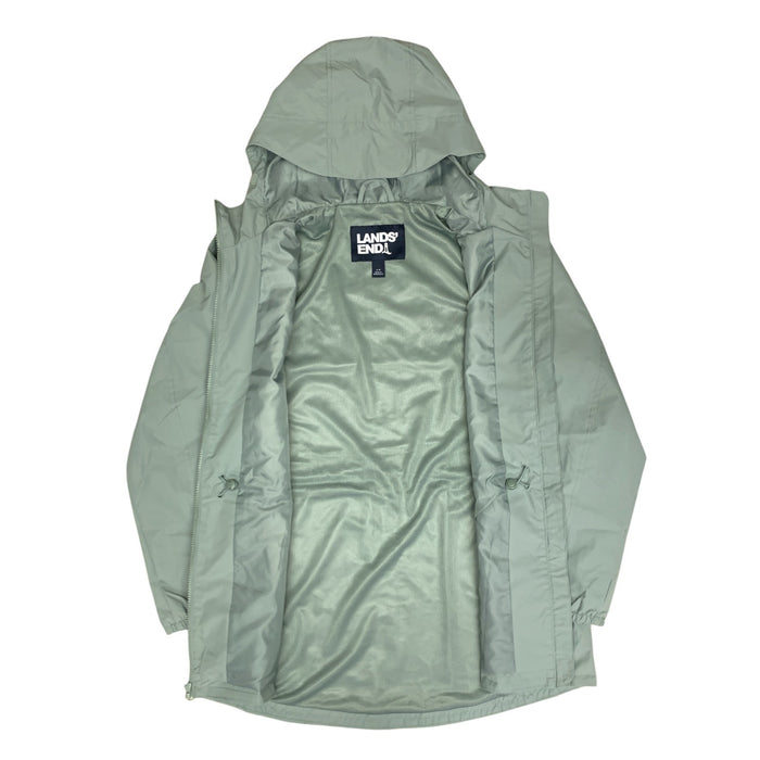 Lands' End Womens Packable Rain Jacket with Compact Storage Bag