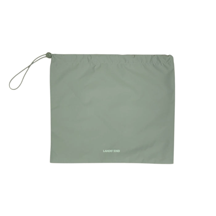 Lands' End Womens Packable Rain Jacket with Compact Storage Bag