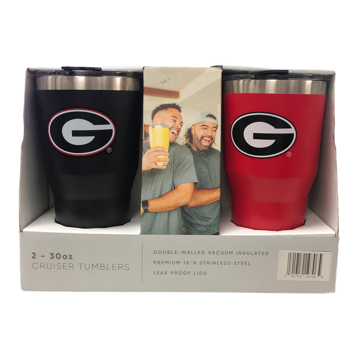 Simple Modern Collegiate Licensed Insulated Drinkware 2-Pack, Georgia Bulldogs