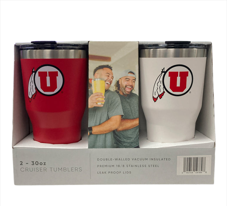 Simple Modern Collegiate Licensed Insulated Drinkware 2-Pack, Utah Utes