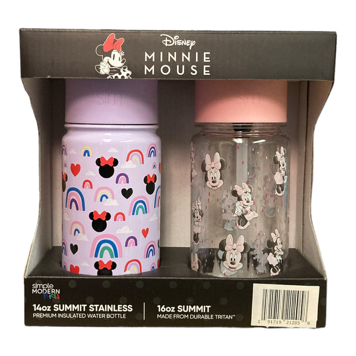 Simple Modern Kids Disney Water Bottle 2-Pack, 16-oz. & 14-oz., Minnie Mouse