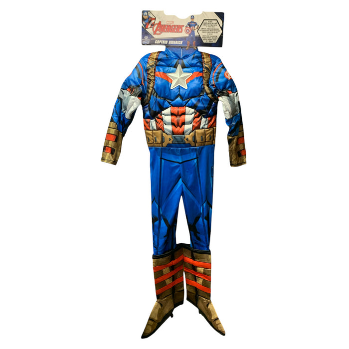 Jazwares Marvel Avengers Captain America Padded Jumpsuit Costume w Mask & Shield