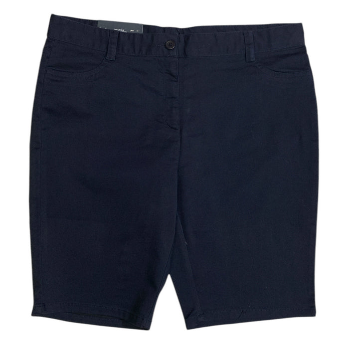 Nautica Juniors Girl's Stretch Bermuda Length Skinny Fit Uniform Short