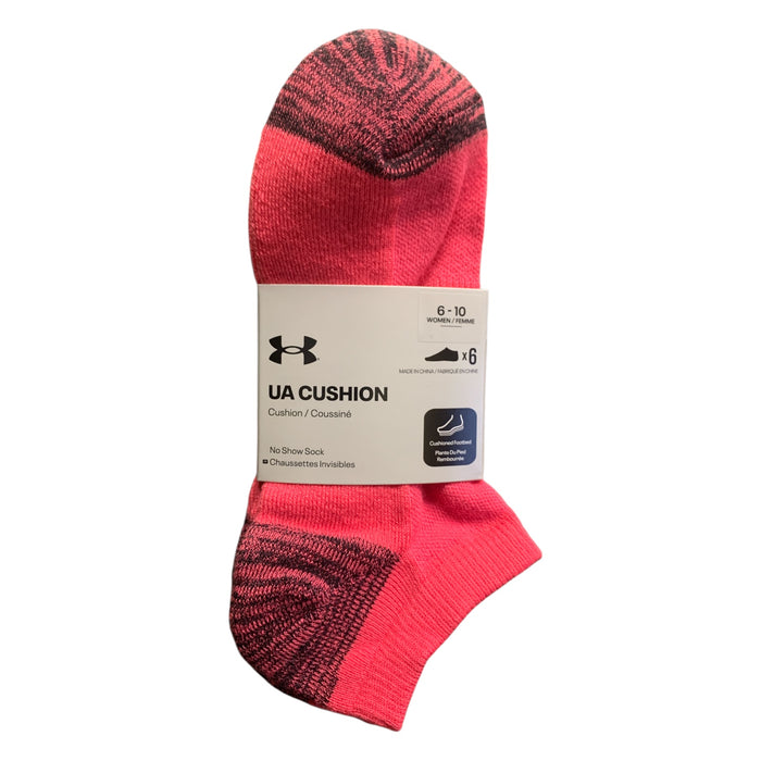 Under Armour Women's Cushioned Footbed Arch Support No Show Socks, Size 6-10