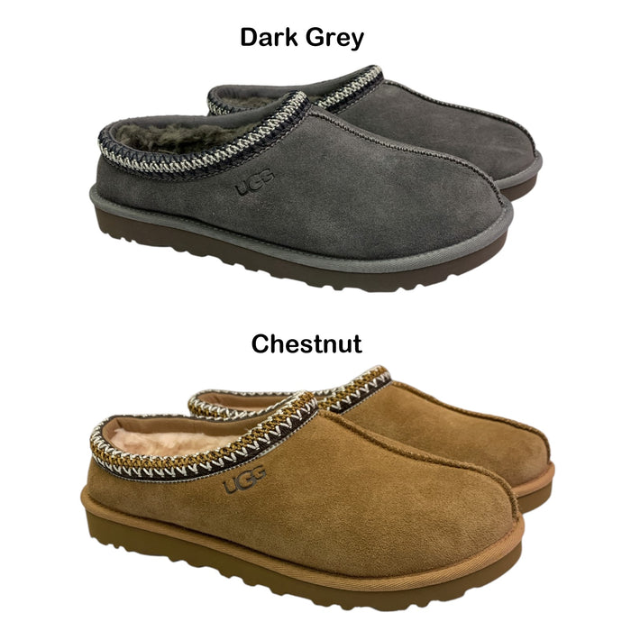UGG Men's Tasman Indoor/Outdoor Slipper, Suede Upper, Wool-Lined Insole, 5950